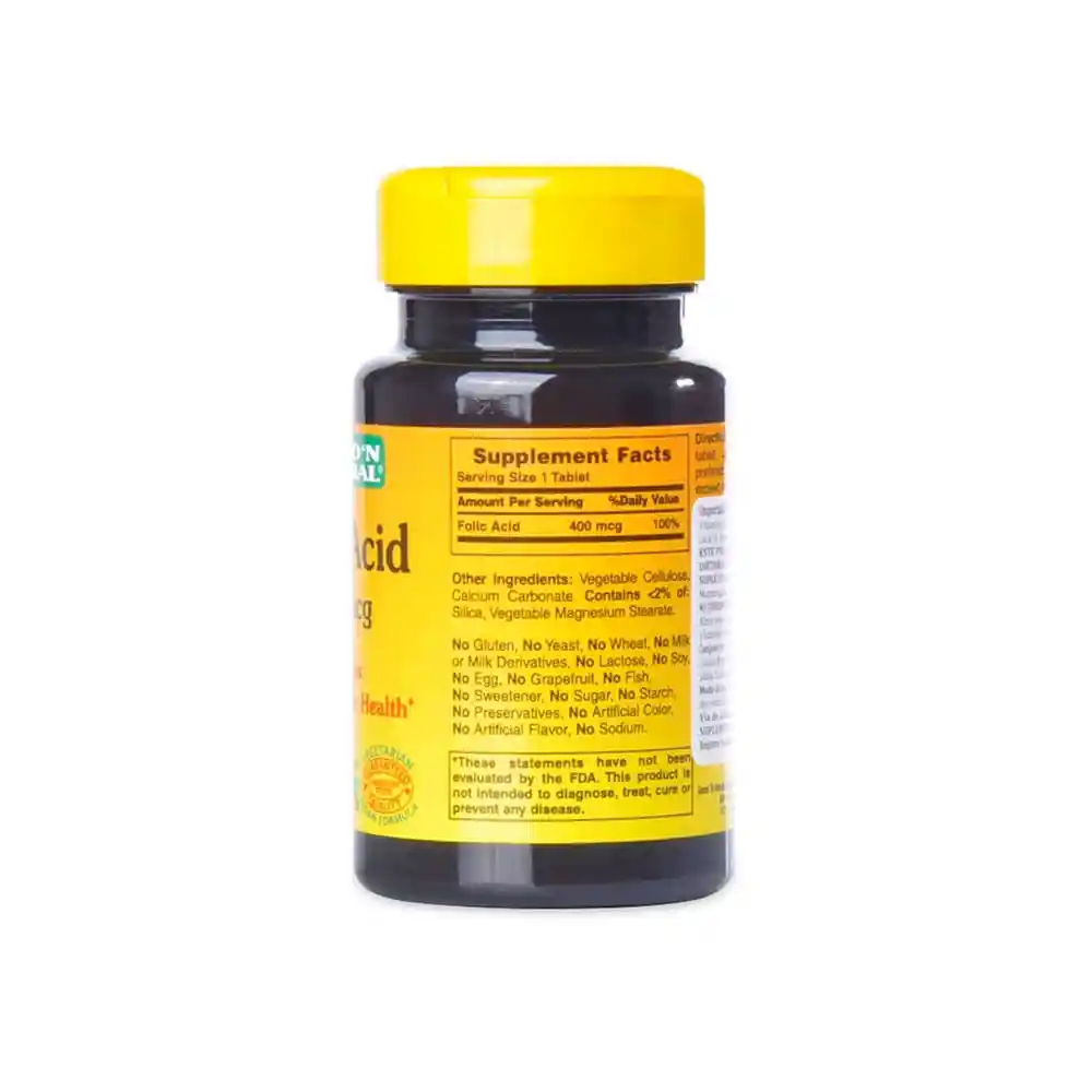 Goodn Natural Suplemento Folic Acid 400 Mcg