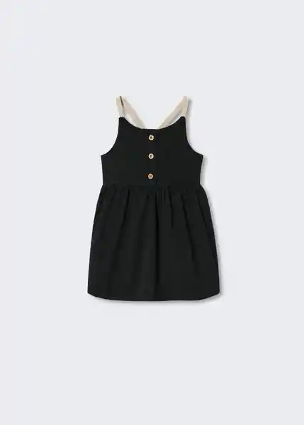 Vestido Nero Negro Talla 69 Niñas Mango