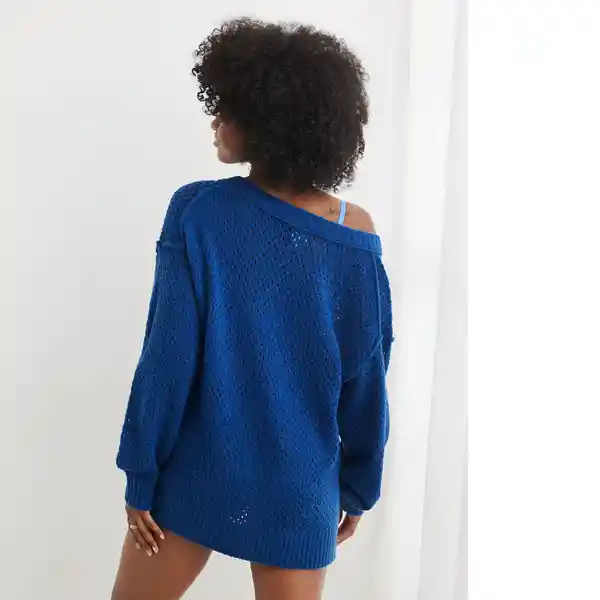 Buzo Azul Oscuro Aerie Talla Small American Eagle