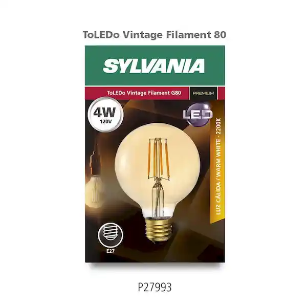 Sylvania Luz Toledo Vintage Film Glob 8