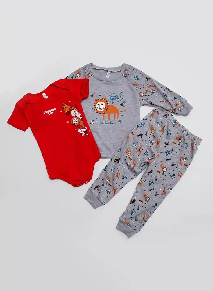 Conjunto Bebé X3 9/12meses-estamp 2