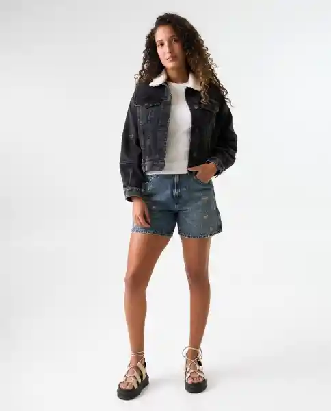 Chaqueta Mujer Negro Talla M 322G003_NEG194004 Americanino