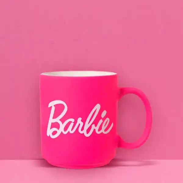 Taza de Cerámica de la Colección Barbie Rosa Miniso