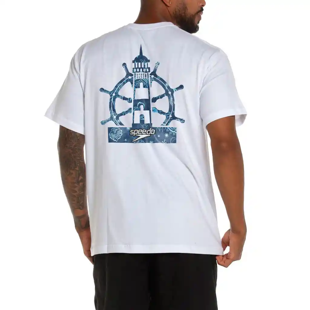 Camiseta Manga Corta Serenity Hombre Blanco-s