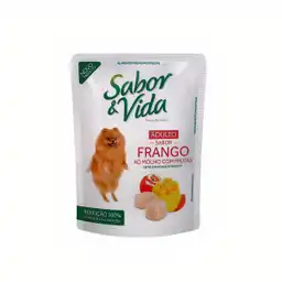 Sabor Y Vida Alimento Para Perro Pouche Pollo Fruta