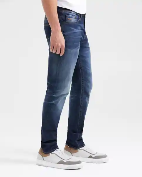 Jean Slim Fit Famous Azul Dark Ultra Oscuro 36 / 32 Chevignon