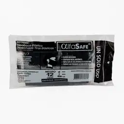 Alfa Safe Tapabocas con Elástico Negro