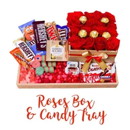Roses Box And Candy Tray