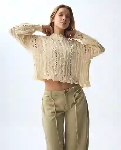 Buso Mujer Crudo Talla M 681G003_CRU110606 Americanino