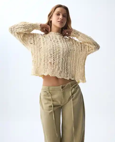 Buso Mujer Crudo Talla M 681G003_CRU110606 Americanino