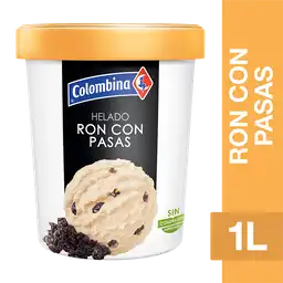 Colombina Helado de Ron con Pasas