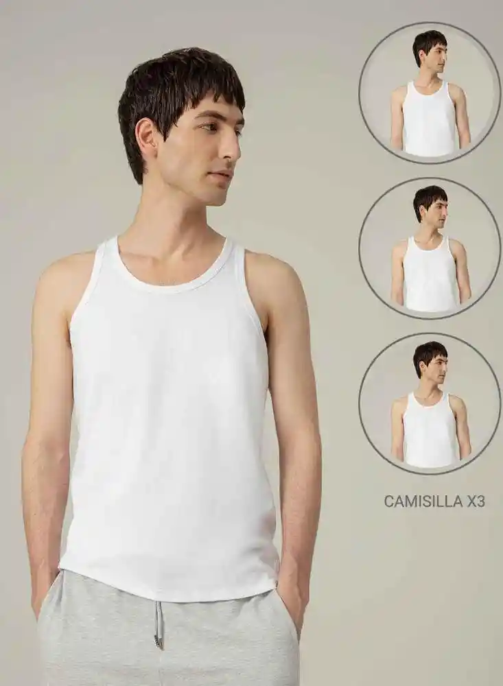 Camisilla Hombre S-blanco900