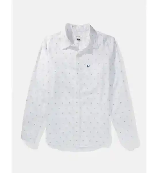 Camisa Hombre Color Blanco Talla X-LARGE American Eagle