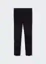 Pantalón Cola Negro Talla 40 Mujer Mango