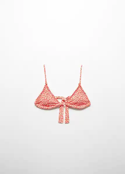 Top Bikini Bondi Rojo Talla M Mujer Mango