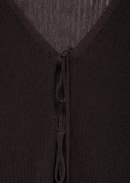 Cardigán Geranio Chocolate Talla S Mujer Mango