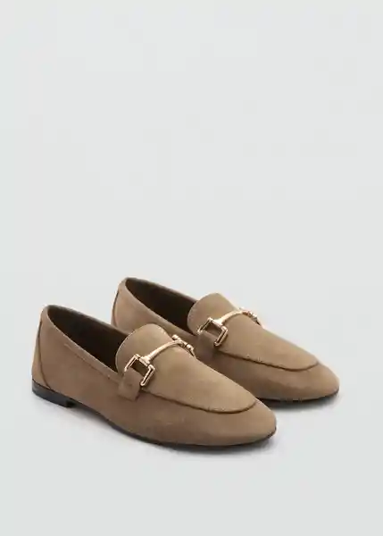 Zapatos Casa1 Taupe Talla 39 Mujer Mango