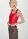 Top Jordan Rojo Talla M Mujer Mango