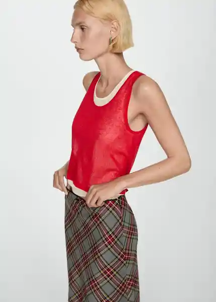 Top Jordan Rojo Talla M Mujer Mango