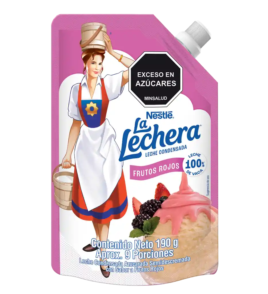 Leche condensada LA LECHERA Frutos Rojos x 190g