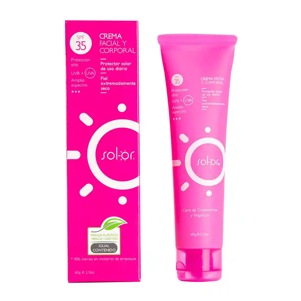Sol-Or Crema Humectante FPS 35+