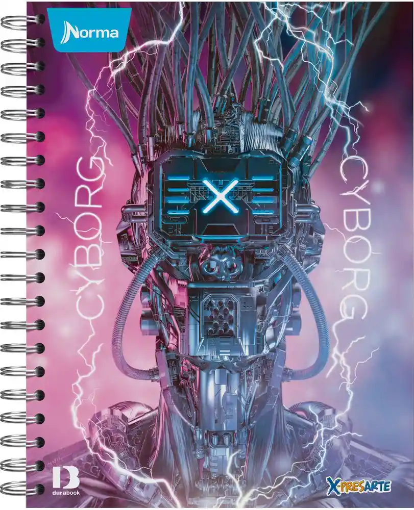 Cuaderno. Xpresarte Cuadriculado 180 Hojas Argollado Tapa Dura Cuadernos Norma