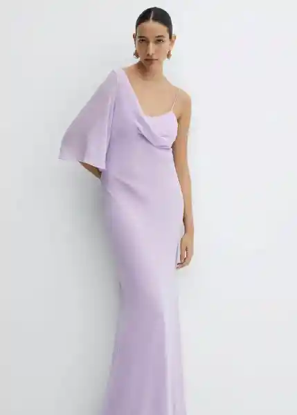 Vestido Amanecer-a Lila Talla S Mujer Mango