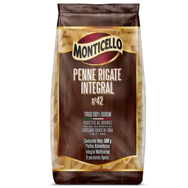 Monticello Pasta Penne Rigate Integral 500 g