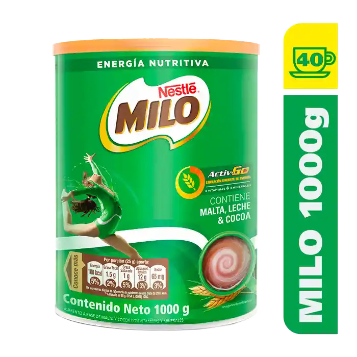 Milo Chocolate Lata X 1000g