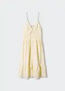 Vestido Butter Vainilla Talla L Mujer Mango