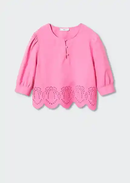 Blusa Khan-H Rosa Talla Xs Mujer Mango