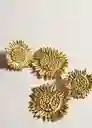 Pendientes Justina Oro Talla 99 Mujer Mango