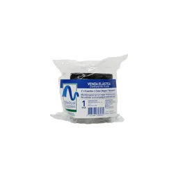 Venda Elastica Cohesiva 2"x5 Yardas Color Negro Medical Supplies