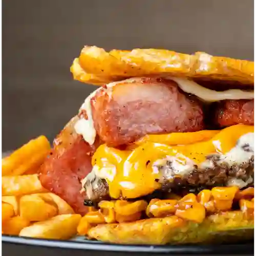 Hamburguesa Patacón la Grosera