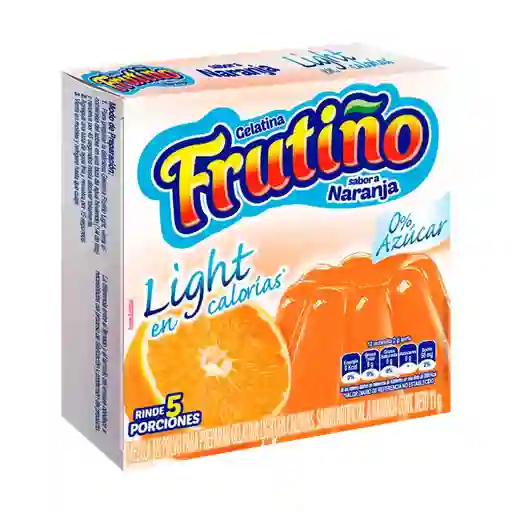 Frutiño Gelatina en Polvo Light Sabor Naranja