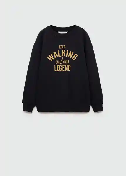 Sudadera Legend Negro Talla 14 Niños Mango