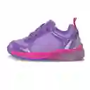 Los Gomosos Tenis Con Luces Orelli Niña Morado Talla 22