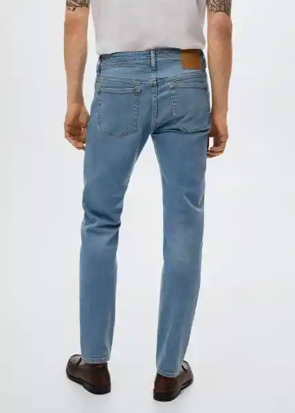 Jeans Jan Tejano Claro Talla 42 Hombre Mango