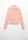 Saco Jersey Palau Rosa Pastel Talla XL Mujer Mango