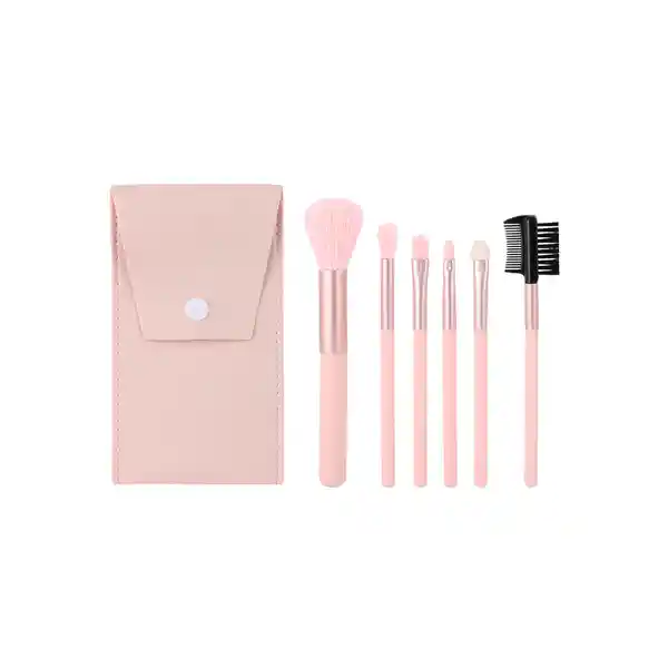 Juego de Brochas Para Maquillaje Portátiles Serie Miniso