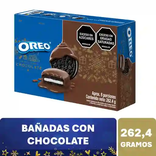Galleta Doble Chocolate Crema Vainilla Oreo