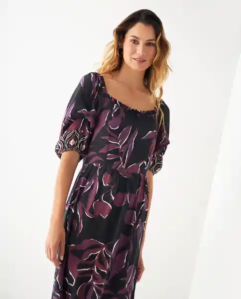 Vestido Morado Talla L 192524 491F007 Esprit