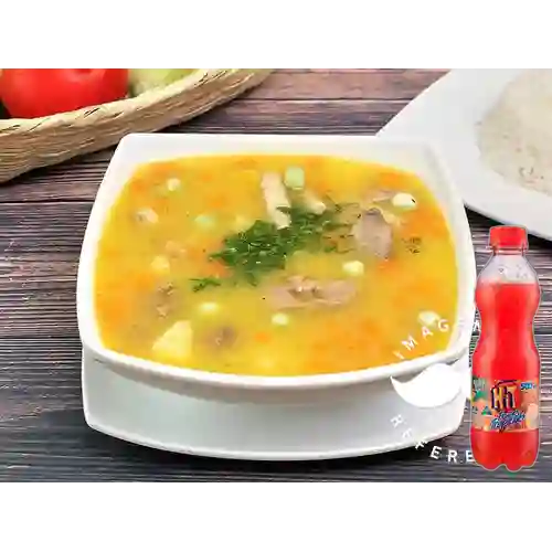 Combo Sopa de Menudencia + Hit Tropical 500 ml