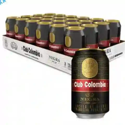 Bandeja Club Colombia Negra 330 ml X 24