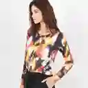 Suéter Cuello Redondo Manga Larga Multicolor Talla S 695039