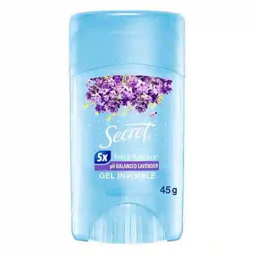 Desodorante Antitranspirante Mujer Secret Gel Invisible pH Balanced Lavanda 45 g