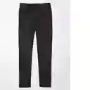 Jean Straight Mujer Negro Talla: 2 Regular American Eagle