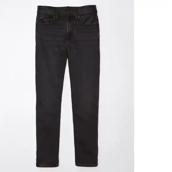 Jean Straight Mujer Negro Talla: 2 Regular American Eagle