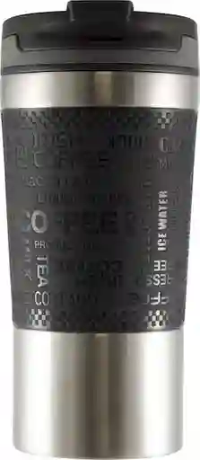 Thermos Mug Doble Pared 360 mL Negro Gris Brt-360Bk