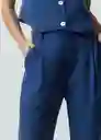 Pantalón Renata Azul Anochecer Ultra Oscuro T 4 532G304 Naf Naf